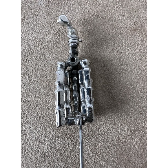 Vtg Unsigned Weiss Rhinestone Cocktail Glass & Shaker Brooch Pin Set Estate - Picture 6 of 16